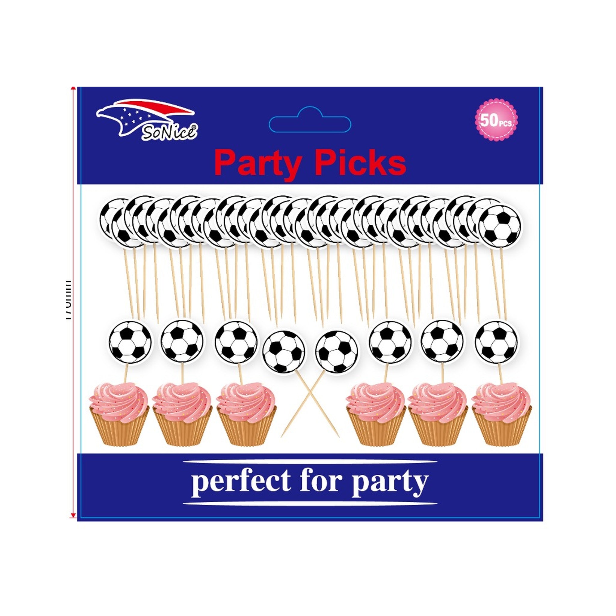 Party Picks Soccer 50 ct 120Pk/Cs